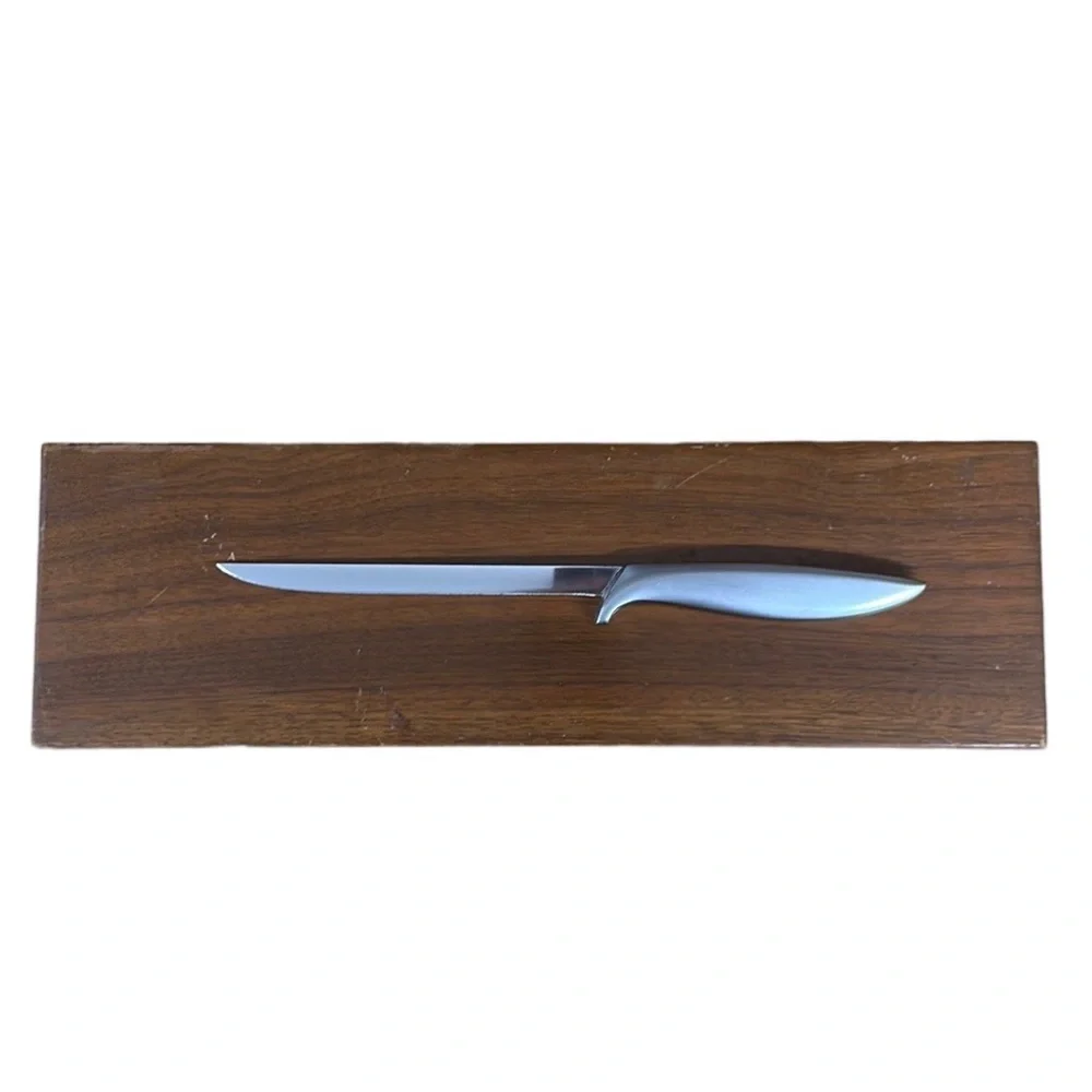 Vintage Gerber Legendary Blades 3 Piece Carving Set w/ Walnut Display Box